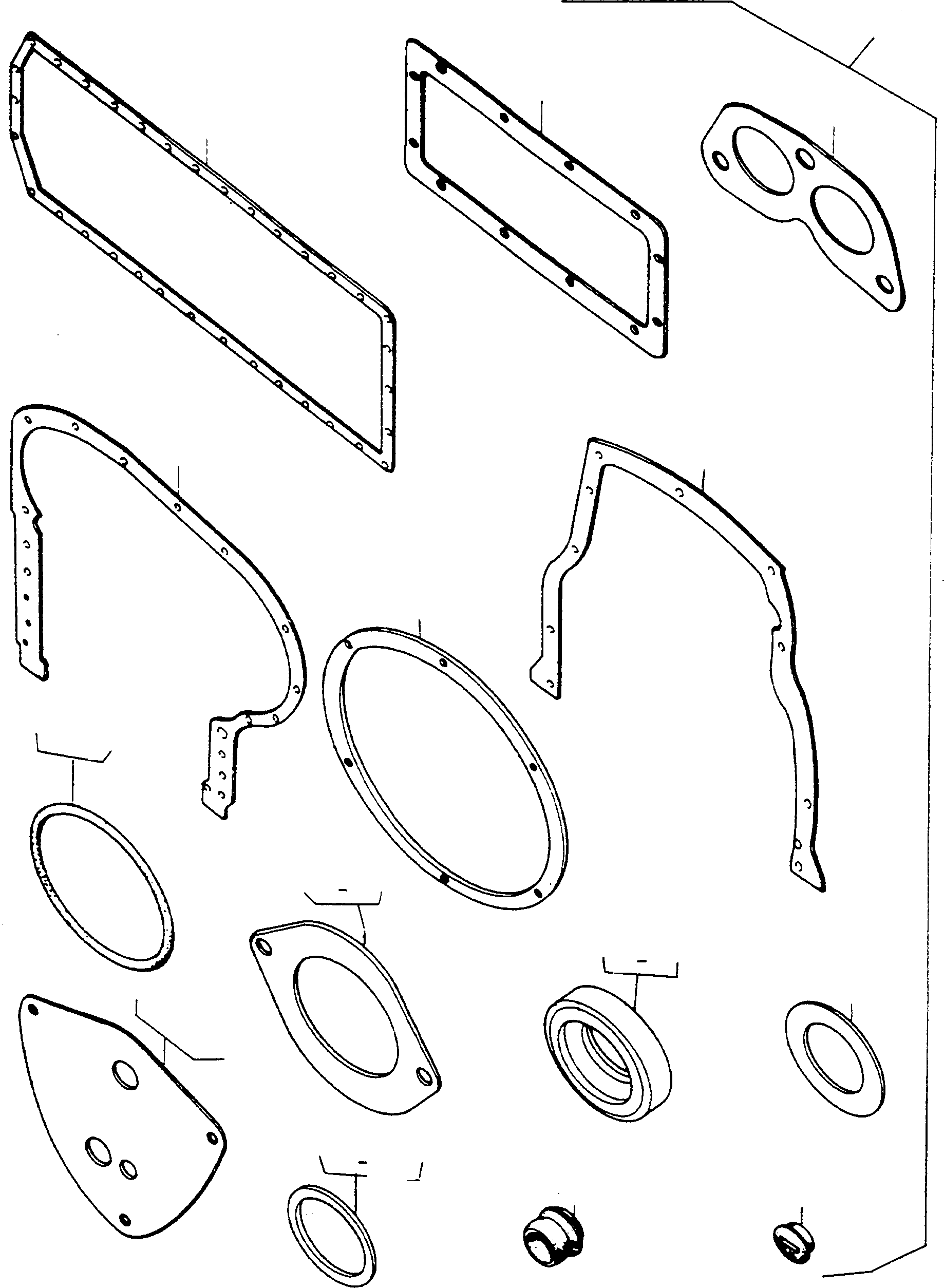 Compactors Komatsu / CL290 S/N 370620051 - Up(cl290) / GASKET KIT, CYLINDER BLOC(01-03 : 9118)