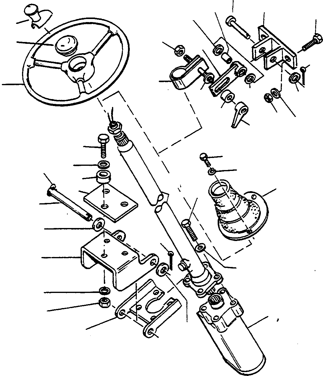 Compactors Komatsu / CL310 S/N 377320051 - Up(cl310) / STEERING, STEERING MOUNTING(07-00 : A1723)