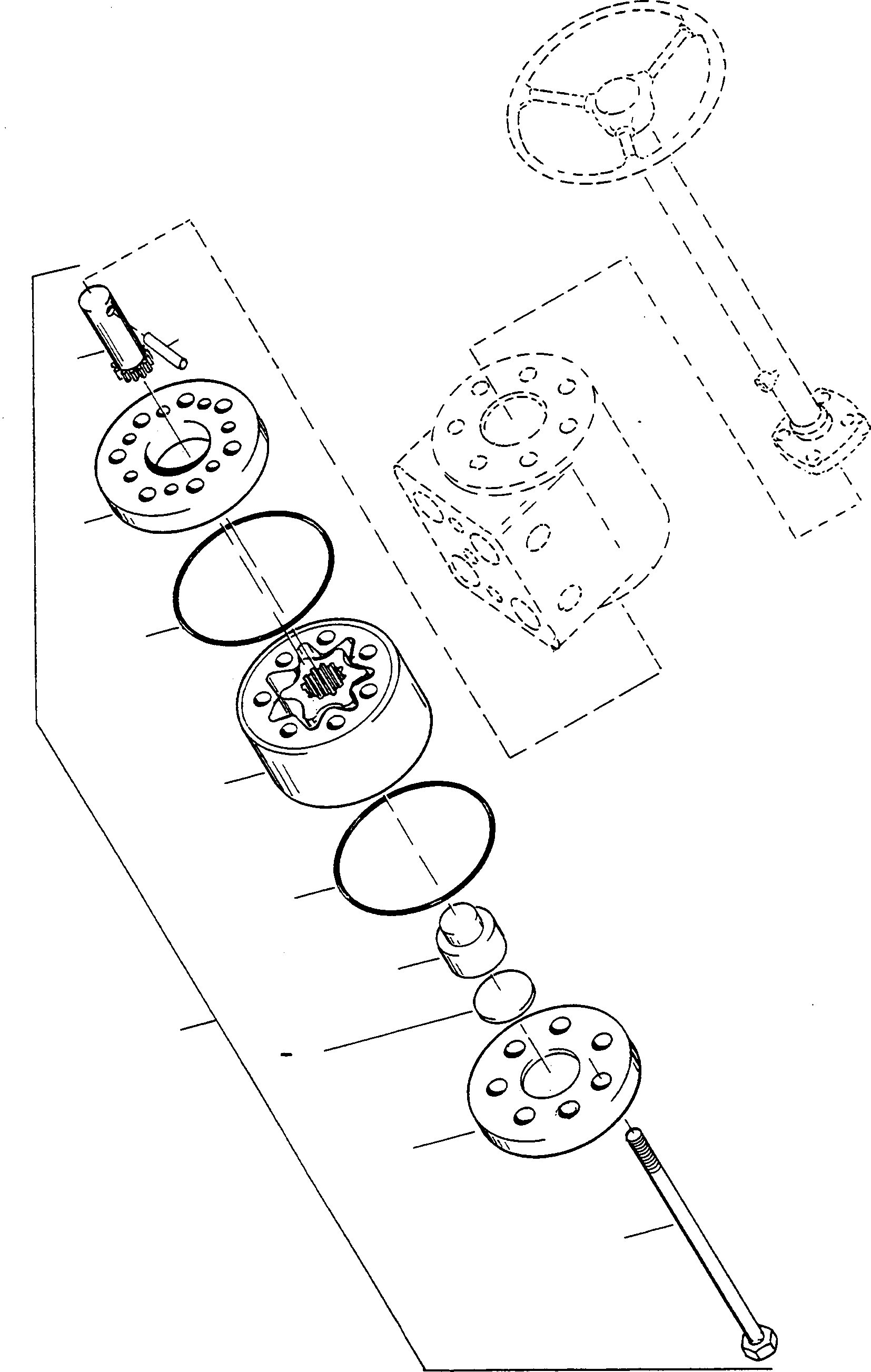 Compactors Komatsu / CL310 S/N 377320051 - Up(cl310) / STEERING UNIT, PUMP(07-02|b : A1980)