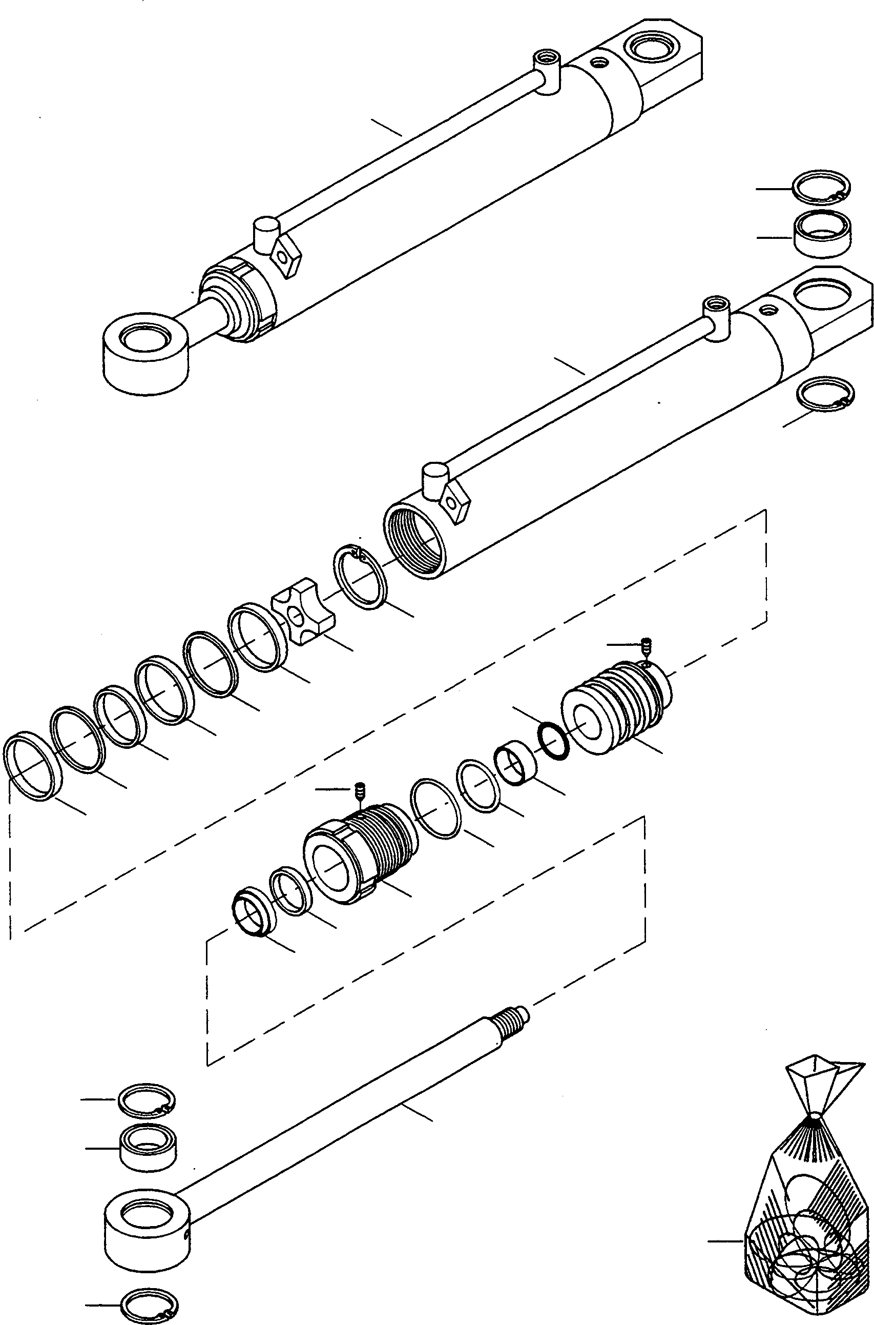 Compactors Komatsu / CL310 S/N 377320051 - Up(cl310) / STEERING CYLINDER(07-07 : A5179)