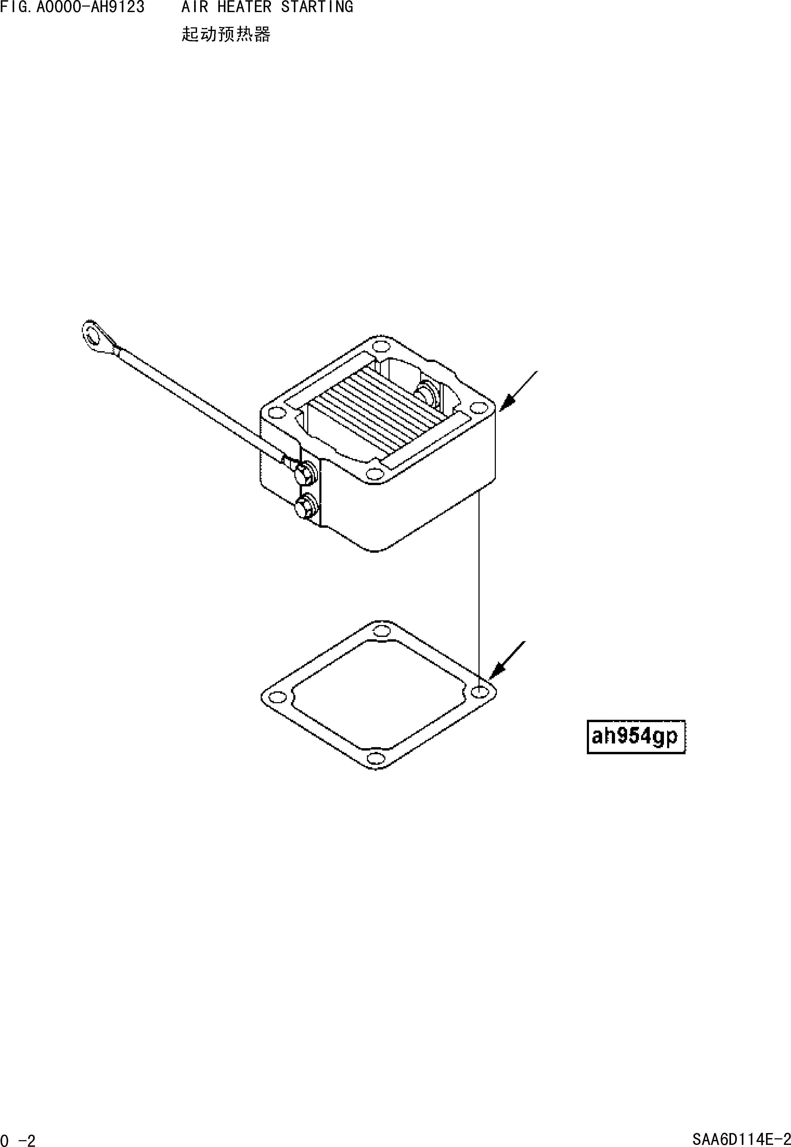 Wheel Loaders Komatsu / WA380-3 S/N 16338-UP(cw3800t2) / AIR HEATER STARTING(|000002 : |000002)