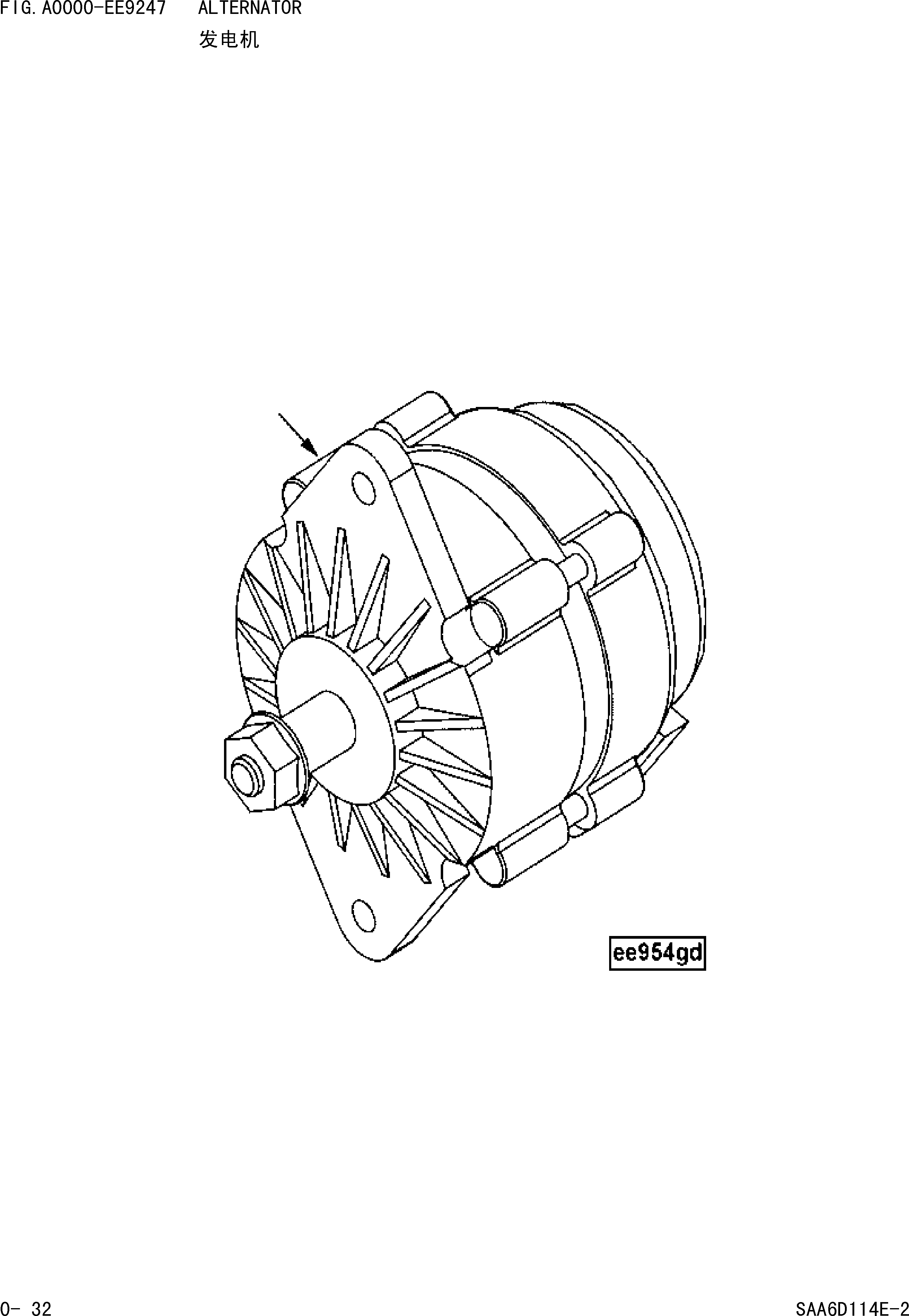 Wheel Loaders Komatsu / WA380-3 S/N 16338-UP(cw3800t2) / ALTERNATOR(|000017 : |000017)