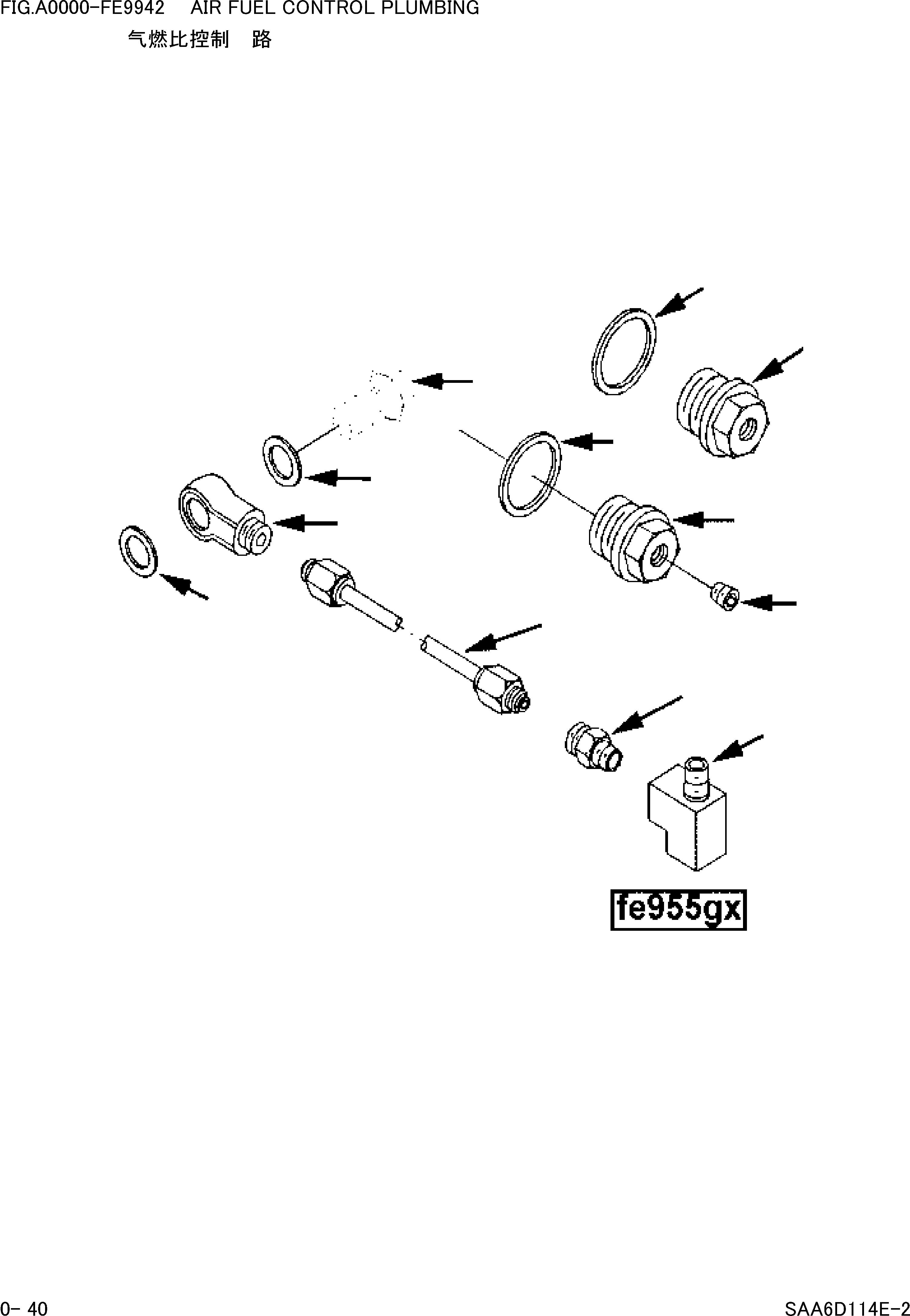 Wheel Loaders Komatsu / WA380-3 S/N 16338-UP(cw3800t2) / AIR FUEL CONTROL PLUMBING(|000021 : |000021)