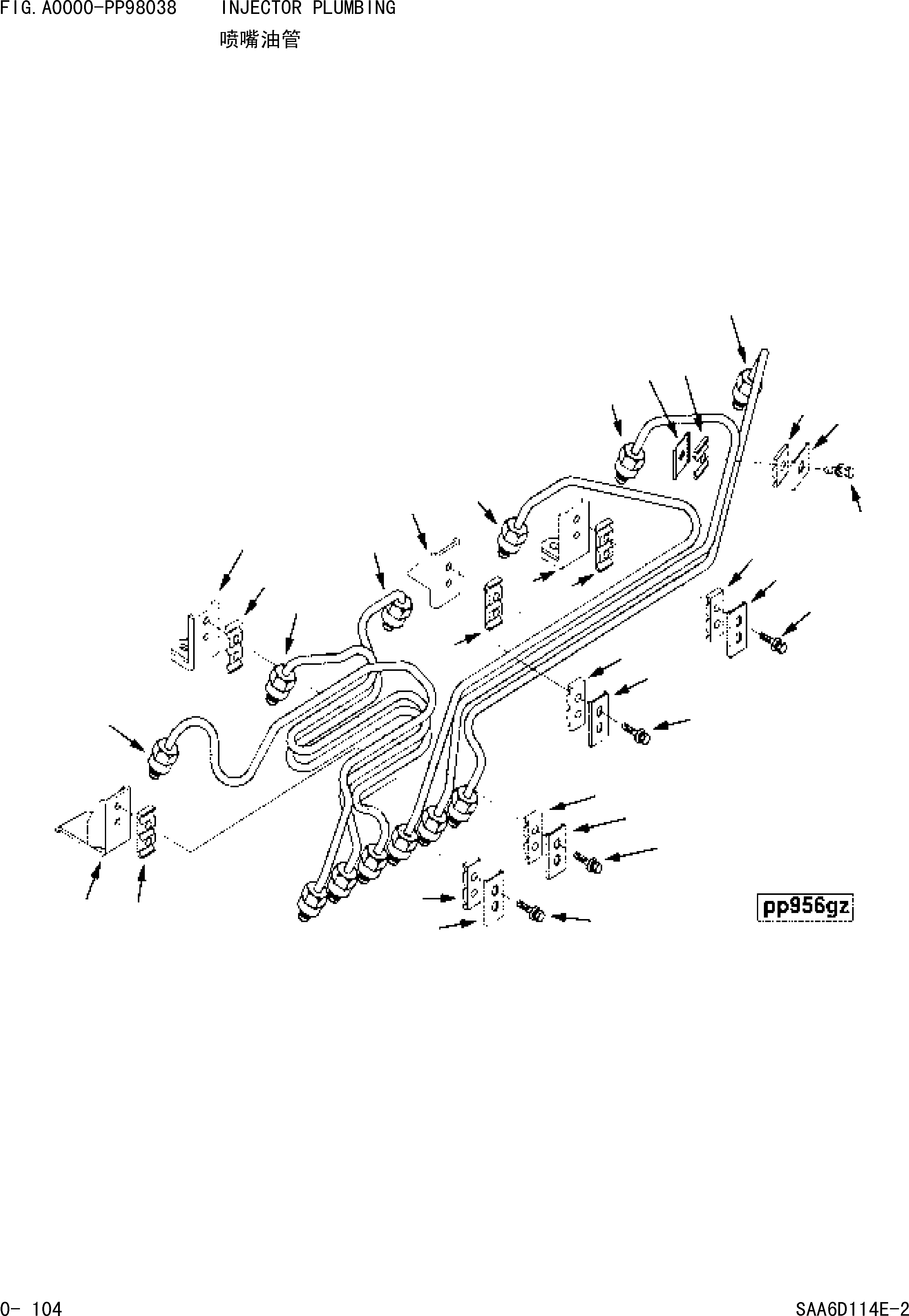 Wheel Loaders Komatsu / WA380-3 S/N 16338-UP(cw3800t2) / INJECTOR PLUMBING(|000053 : |000053)