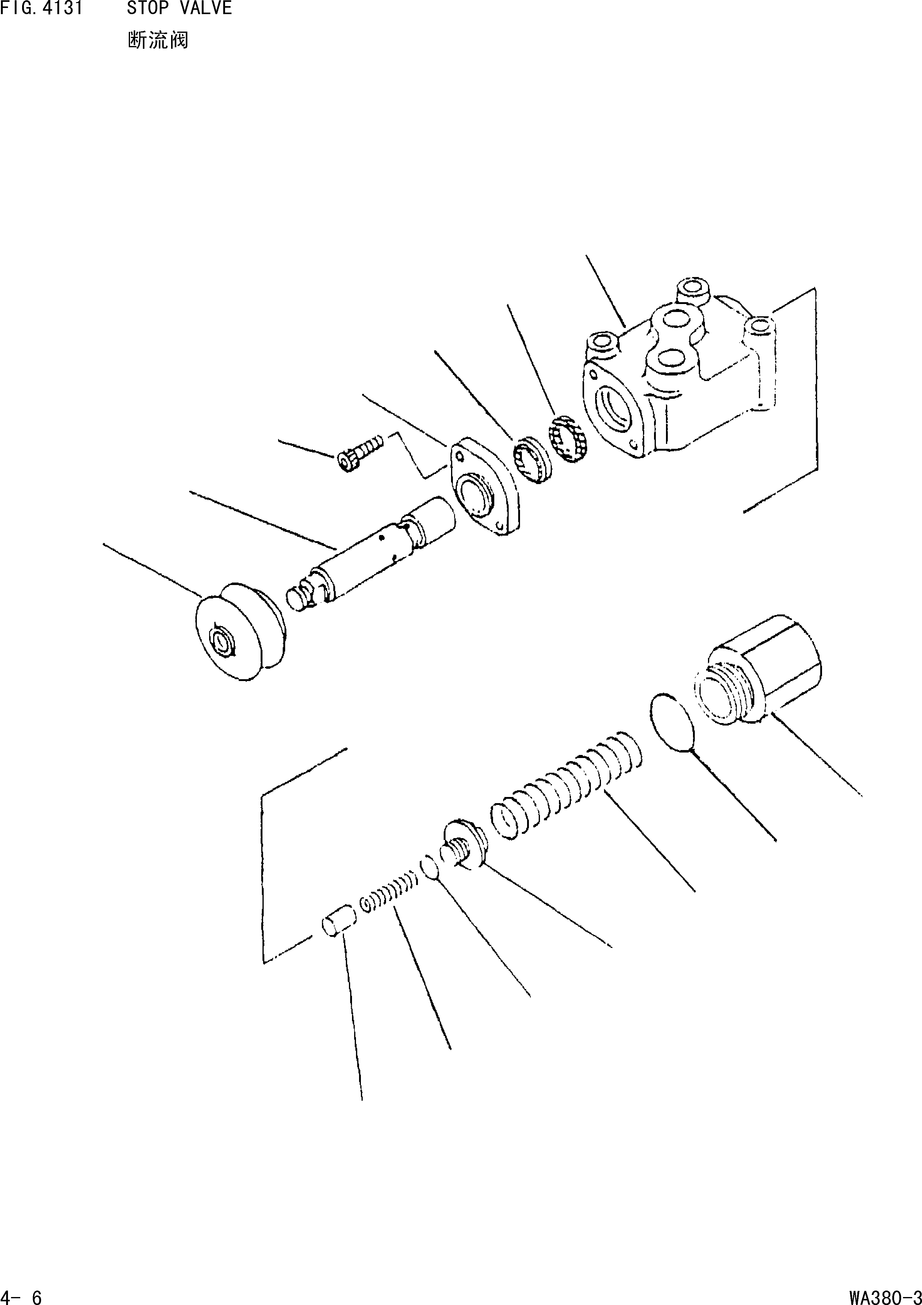 Wheel Loaders Komatsu / WA380-3 S/N 16338-UP(cw3800t2) / STOP VALVE(|000161 : |000161)