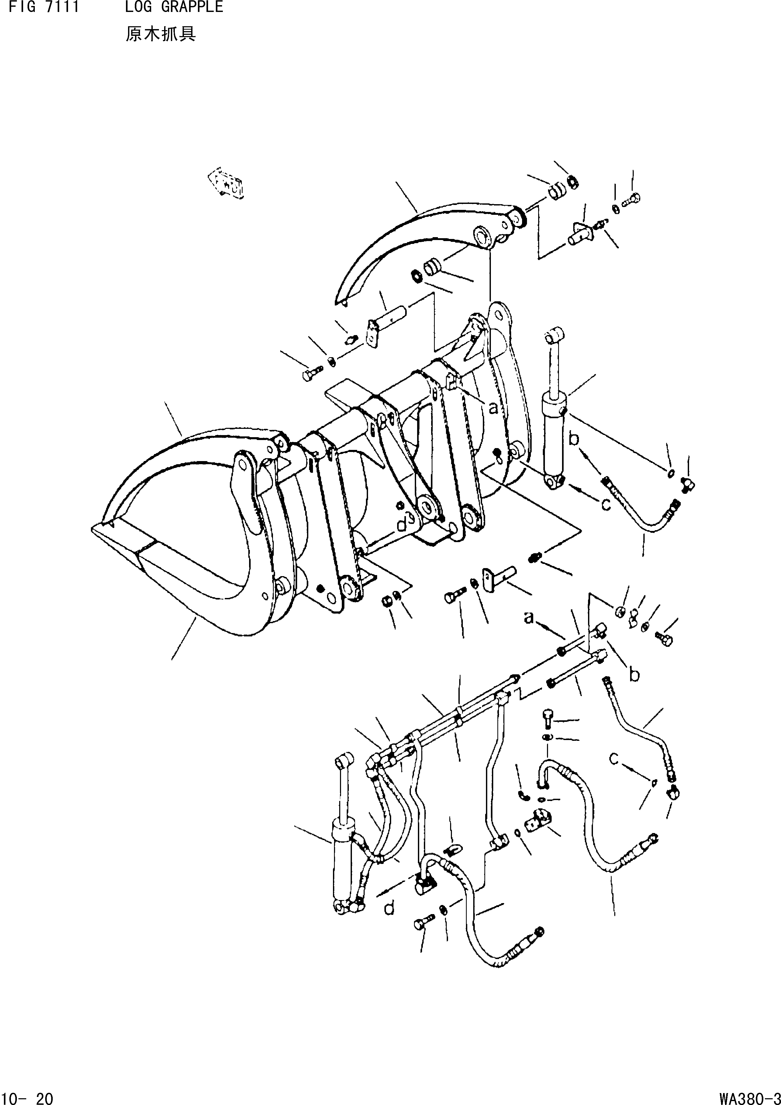 Wheel Loaders Komatsu / WA380-3 S/N 16338-UP(cw3800t2) / LOG GRAPPLE(|000267 : |000267)
