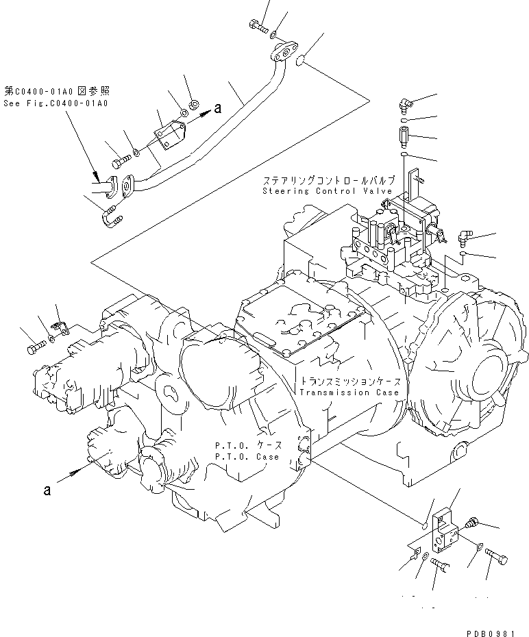 Bulldozers Komatsu / D155A-3 S/N 60001-UP(d155a-3c) / P0WER LINE PIPING (2/2)(150110 : F2300-09A0)