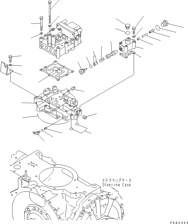 Bulldozers Komatsu / D155A-3 S/N 60001-UP(d155a-3c) / VALVE BODY(150180 : F2300-16A0)