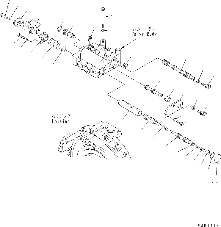 Bulldozers Komatsu / D155A-3 S/N 60001-UP(d155a-3c) / TRANSMISSION (MODULATING VALVE)(#(51071)-)(150320 : F2320-58A0A)