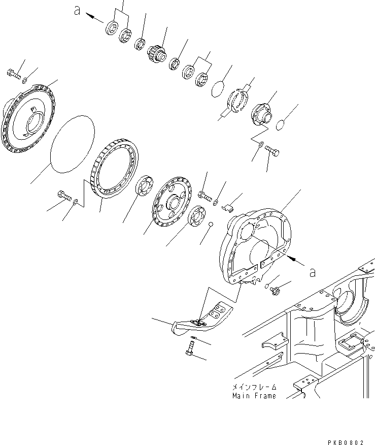 Bulldozers Komatsu / D155A-3 S/N 60001-UP(d155a-3c) / FINAL DRIVE ? R.H. (GEAR CASE)(150380 : F2380-03A0)