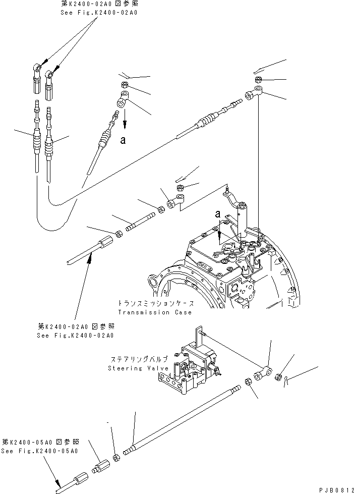 Bulldozers Komatsu / D155A-3 S/N 60001-UP(d155a-3c) / POWER LINE SUB CONTROL(150450 : F2820-01A0)