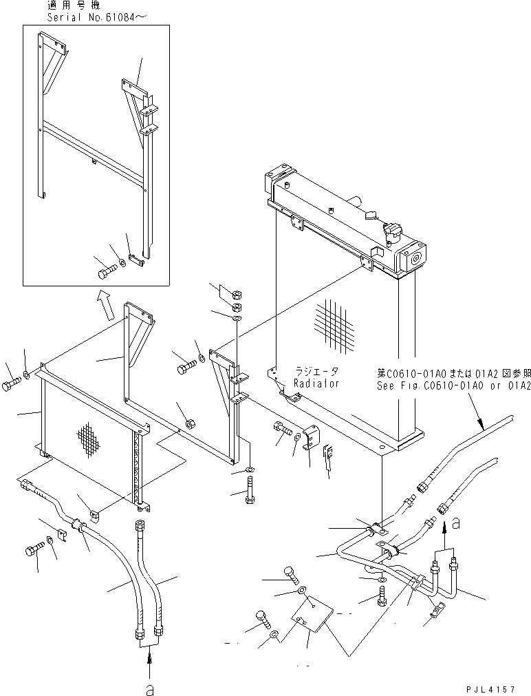 Bulldozers Komatsu / D155A-3 S/N 60001-UP(d155a-3c) / HYDRAULIC OIL COOLER(270050 : M2110-03A0)
