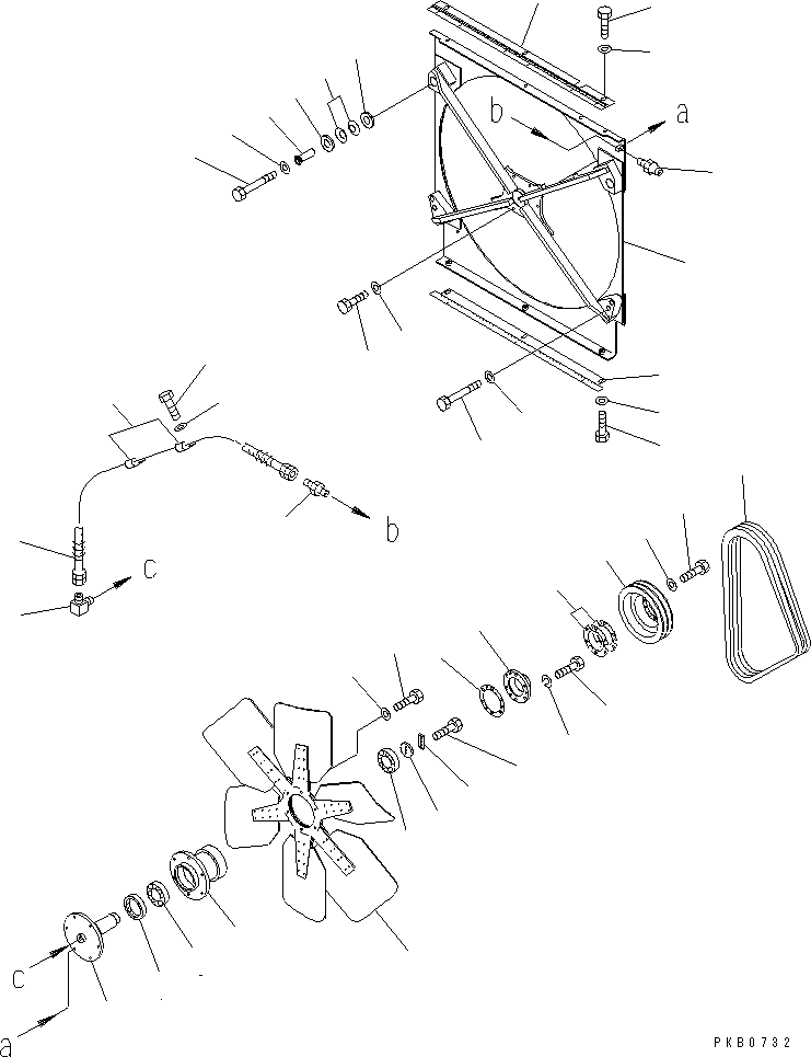 Bulldozers Komatsu / D155A-3 S/N 60001-UP(d155a-3c) / FAN (BLOWER)(270060 : M2110-04A0)