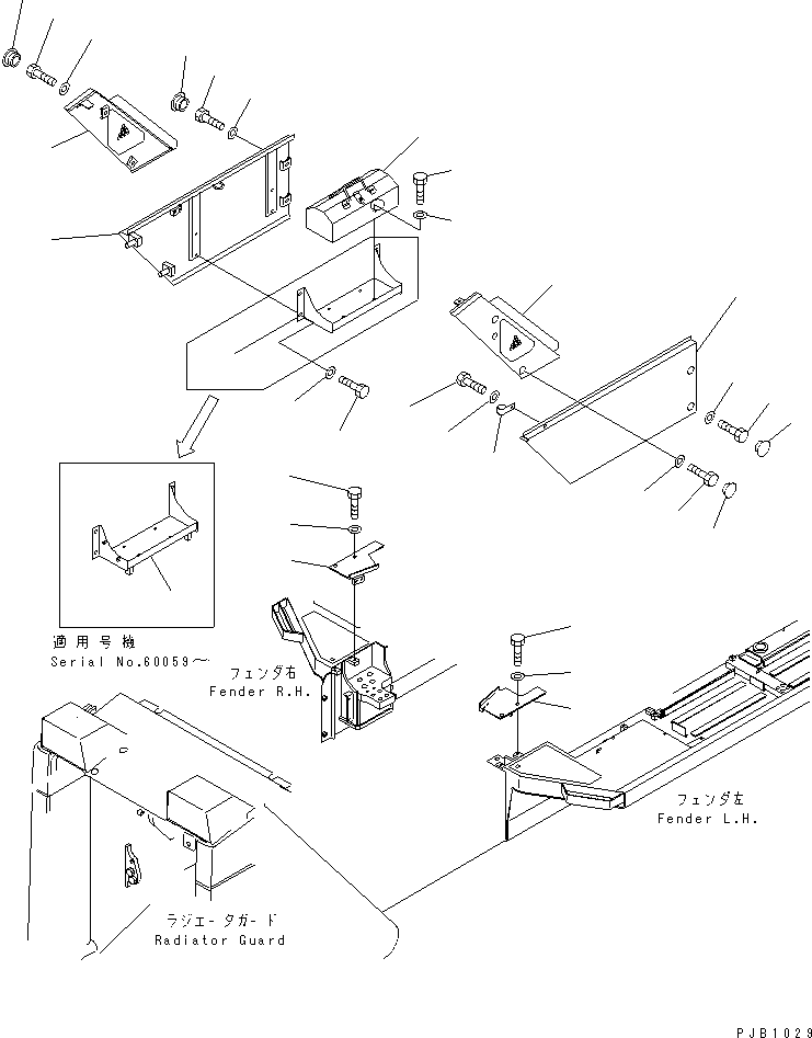 Bulldozers Komatsu / D155A-3 S/N 60001-UP(d155a-3c) / ENGINE HOOD (WITH AIR CONDITIONER) (WITHOUT SIDE COVER) (2/2)(270340 : M2140-02A2)