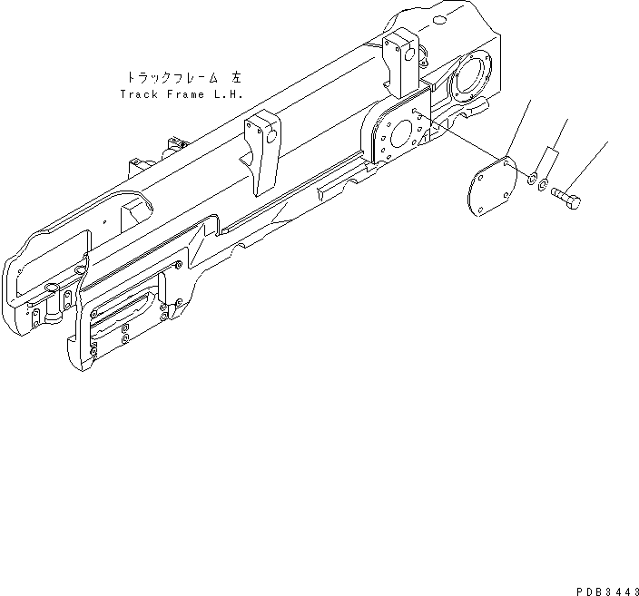 Bulldozers Komatsu / D155A-3 S/N 60001-UP(d155a-3c) / TRUNNION LESS (FOR SHIPPING)(330040 : T2110-01A3)