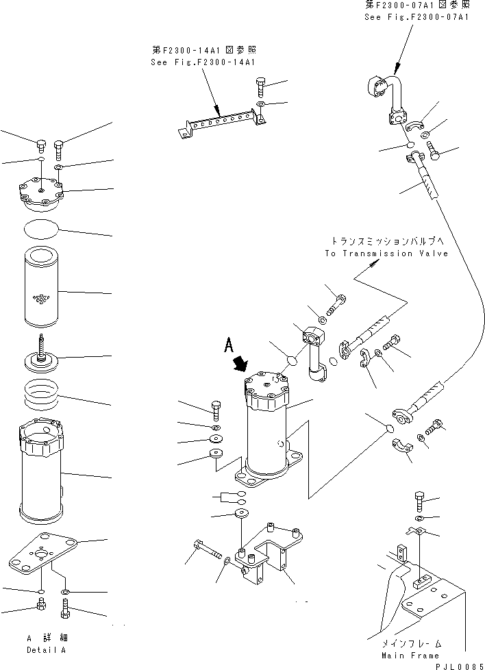 Bulldozers Komatsu / D155AX-5 S/N 70001-UP(d155ax1r) / POWER LINE FILTER(#70001-75999)(150580 : F2750-01A1)