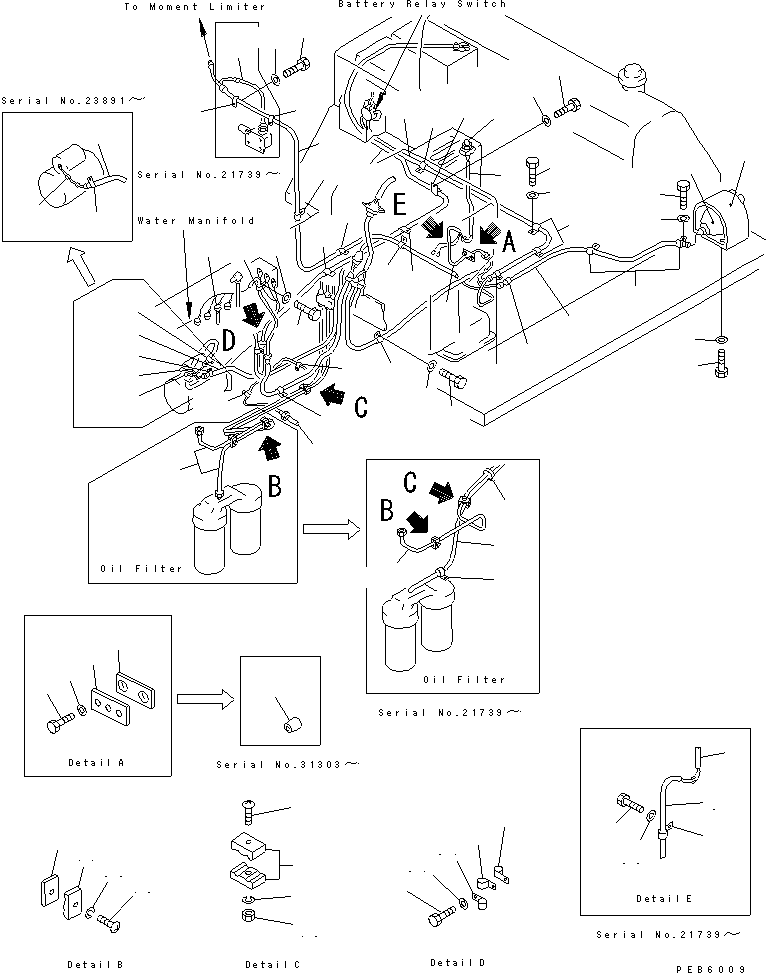 Pipelayers Komatsu / D155C-1P-ZZ S/N 15686-UP(d155c-0c) / ELECTRICAL SYSTEM (3/3)(030220 : 1164)