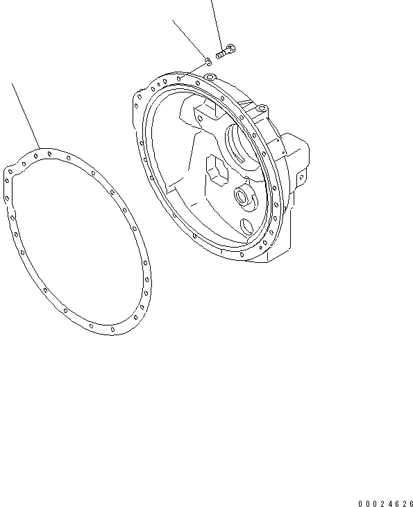 Pipelayers Komatsu / D155C-1P S/N 15686-UP (S6D155-4 Eng. Installed (-50cent. Spec.))(d155c-1c) / TORQUE CONVERTER (MOUNTING PARTS)(#31303-)(150190 : F2310-71A1A)