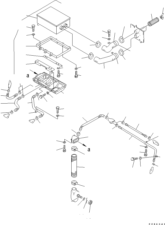 Pipelayers Komatsu / D155C-1P S/N 15686-UP (S6D155-4 Eng. Installed (-50cent. Spec.))(d155c-1c) / HEATER RELATED PARTS(#15686-31573)(240240 : K0710-02A0)