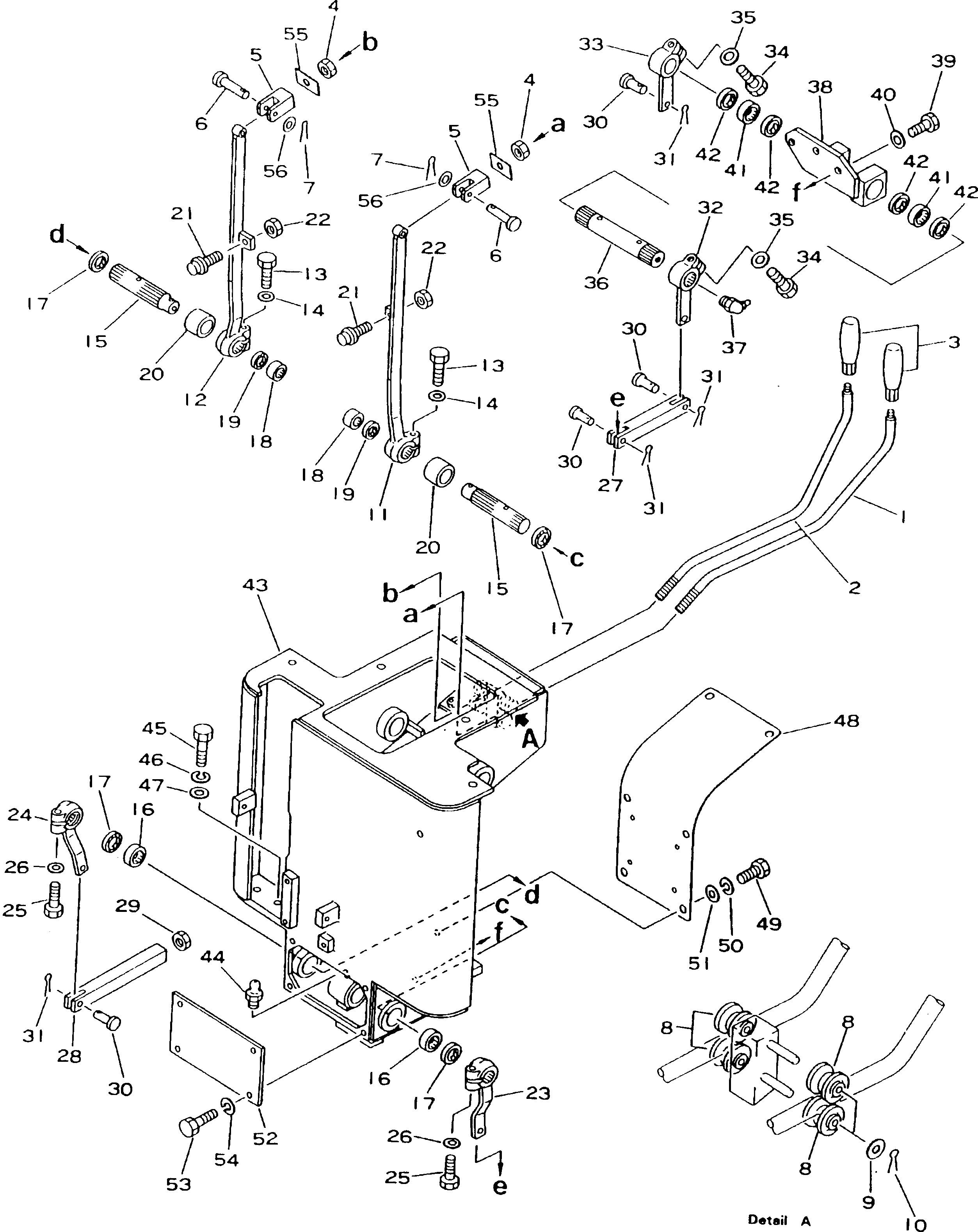 Pipelayers Komatsu / D155C-1P S/N 15686-UP (S6D155-4 Eng. Installed (-50cent. Spec.))(d155c-1c) / STEERING CONTROL LEVER(#15686-31573)(240650 : K2110-22A0) Pipelayers Komatsu / D155C-1P S/N 15686-UP (S6D155-4 Eng. Installed (-50cent. Spec.))(d155c-1c) / STEERING CONTROL LEVER(#15686-31573)(240650 : K2110-22A0)