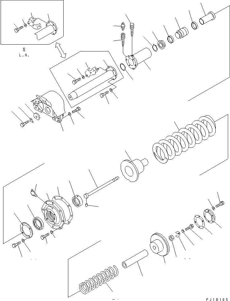 Pipelayers Komatsu / D155C-1P S/N 15686-UP (S6D155-4 Eng. Installed (-50cent. Spec.))(d155c-1c) / RECOIL SPRING(300100 : R2100-03A0)