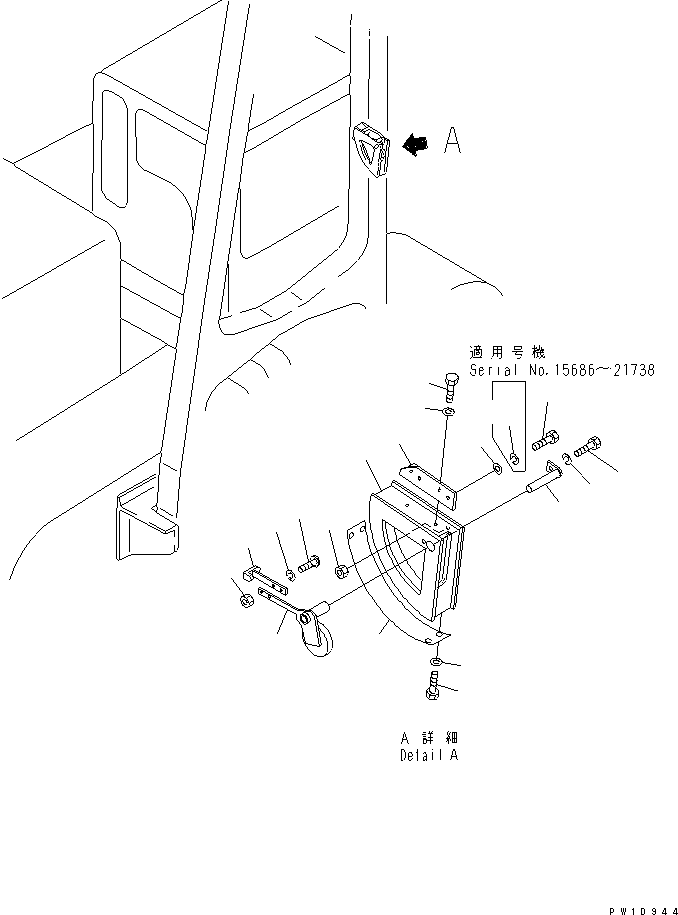 Pipelayers Komatsu / D155C-1P S/N 15686-UP (S6D155-4 Eng. Installed (-50cent. Spec.))(d155c-1c) / LOAD INDICATOR (6.2M)(330120 : T2224-01A2)