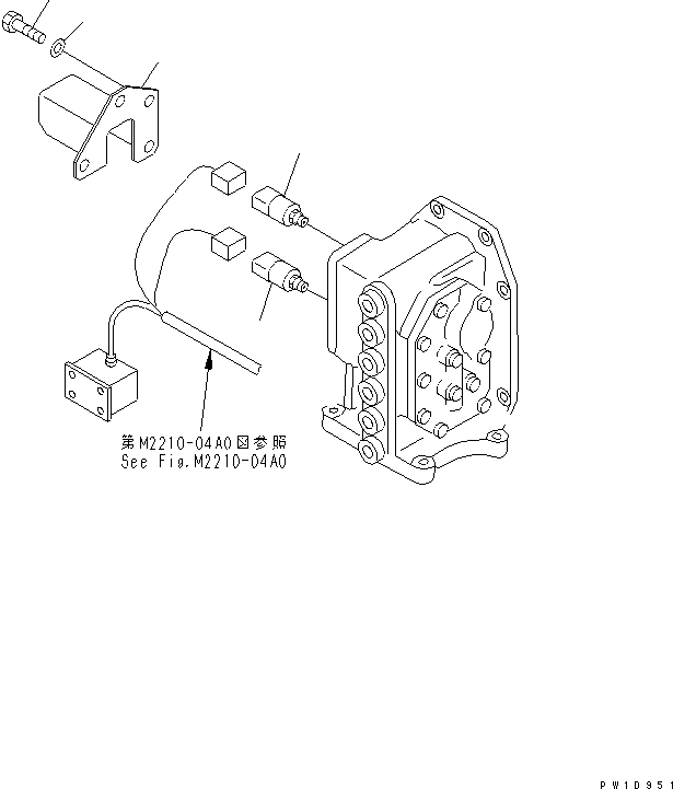 Pipelayers Komatsu / D155C-1P S/N 15686-UP (S6D155-4 Eng. Installed (-50cent. Spec.))(d155c-1c) / OVER WIND RELAY SWITCH(#31578-)(330150 : T2225-02A0)