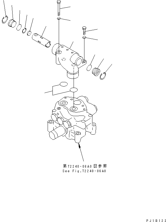 Pipelayers Komatsu / D155C-1P S/N 15686-UP (S6D155-4 Eng. Installed (-50cent. Spec.))(d155c-1c) / WINCH FLOW DIVIDER(330330 : T2240-14A0)