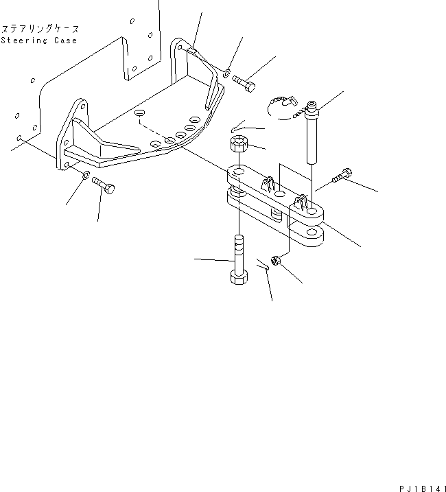 Pipelayers Komatsu / D155C-1P S/N 15686-UP (S6D155-4 Eng. Installed (-50cent. Spec.))(d155c-1c) / DRAWBAR (SWING)(330460 : T2810-01A0)