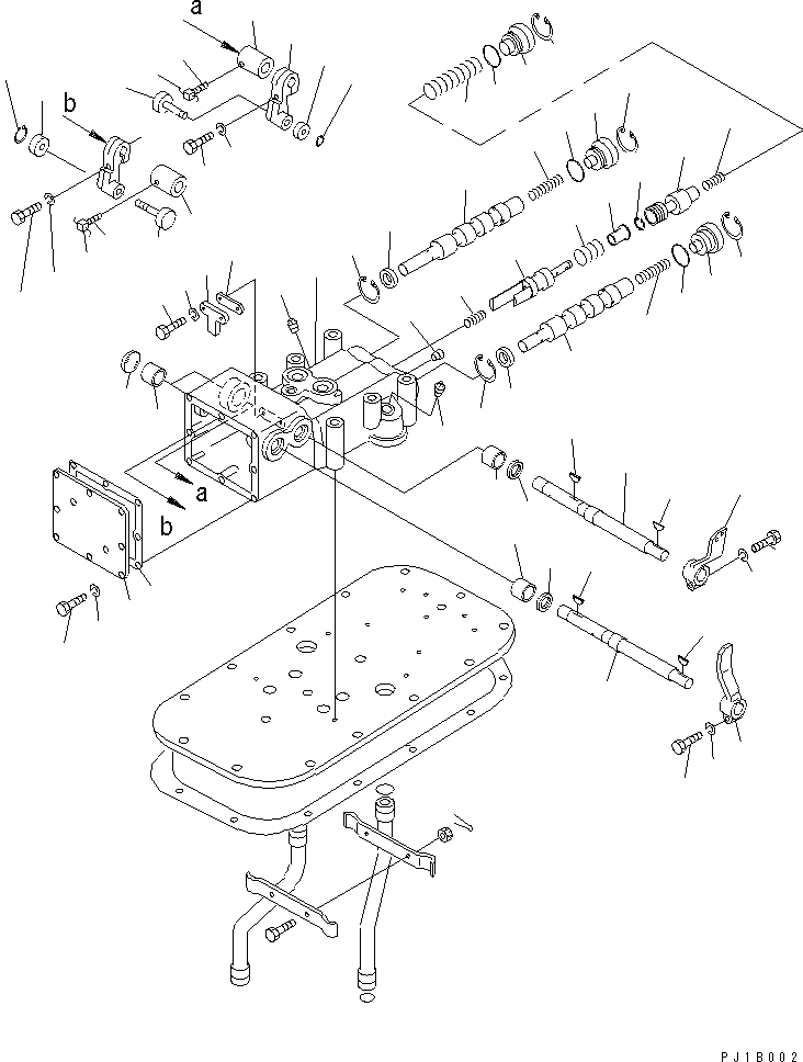 Pipelayers Komatsu / D155C-1D S/N 31416-UP (S6D155-4 Eng. Installed (-50cent. Spec.))(d155c-2c) / STEERING CONTROL VALVE(150290 : F2600-01A0)