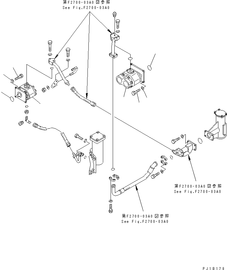 Pipelayers Komatsu / D155C-1D S/N 31416-UP (S6D155-4 Eng. Installed (-50cent. Spec.))(d155c-2c) / POWER LINE PUMP(150320 : F2660-01A0)