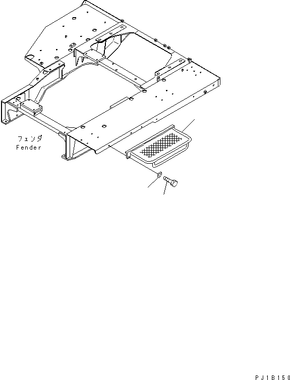 Pipelayers Komatsu / D155C-1D S/N 31416-UP (S6D155-4 Eng. Installed (-50cent. Spec.))(d155c-2c) / FENDER RELATED PARTS(270230 : M2210-12A0)