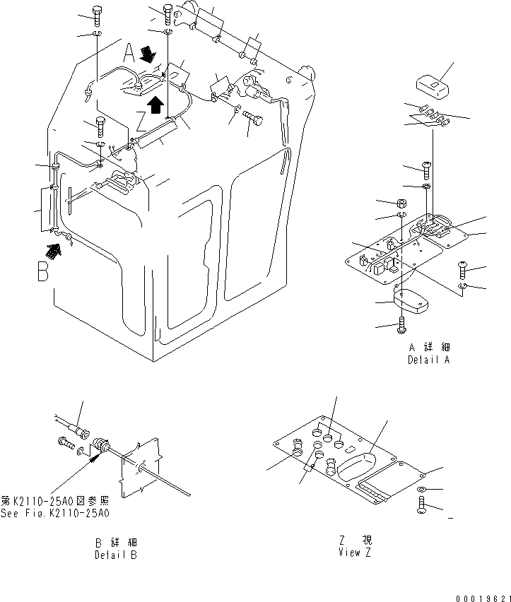 Pipelayers Komatsu / D155C-1 S/N 15686-UP (SA6D140-2 Eng. Installed)(d155c-3c) / CAB (ELECTRICAL PARTS) (WITH BEACON) (FOR C.I.S.)(#31586-)(240130 : K0200-05A2)