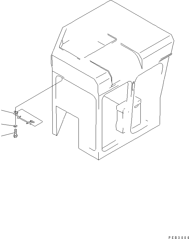 Pipelayers Komatsu / D155C-1 S/N 15686-UP (SA6D140-2 Eng. Installed)(d155c-3c) / SUNVISOR(#31416-)(240250 : K0200-16A0)
