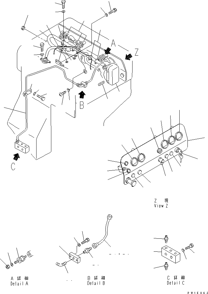 Pipelayers Komatsu / D155C-1 S/N 15686-UP (SA6D140-2 Eng. Installed)(d155c-3c) / INSTRUMENT PANEL (FOR 140 ENGINE) (FOR C.I.S.)(#31586-)(240650 : K2110-17A1)