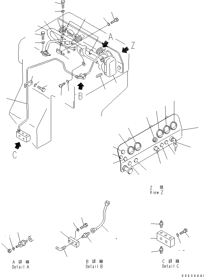Pipelayers Komatsu / D155C-1 S/N 15686-UP (SA6D140-2 Eng. Installed)(d155c-3c) / INSTRUMENT PANEL (FOR 140 ENGINE)(#31586-)(240660 : K2110-17A5)