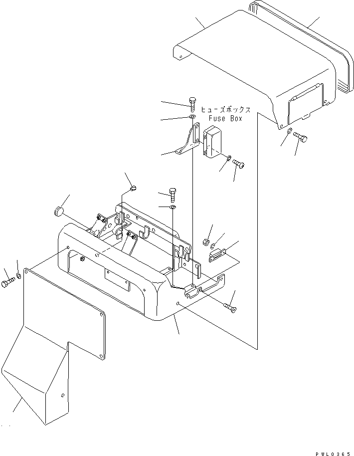 Pipelayers Komatsu / D155C-1 S/N 15686-UP (SA6D140-2 Eng. Installed)(d155c-3c) / INSTRUMENT PANEL DUSHBOARD (FOR 140 ENGINE)(#31586-)(240670 : K2110-18A1)