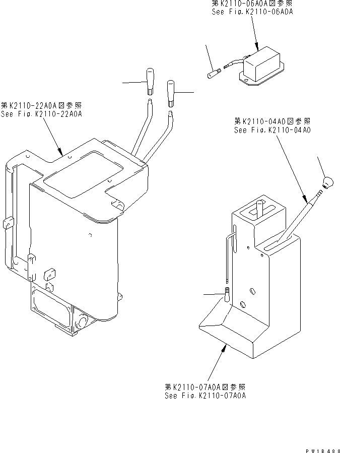 Pipelayers Komatsu / D155C-1 S/N 15686-UP (SA6D140-2 Eng. Installed)(d155c-3c) / KNOB(240860 : K2400-06A0)