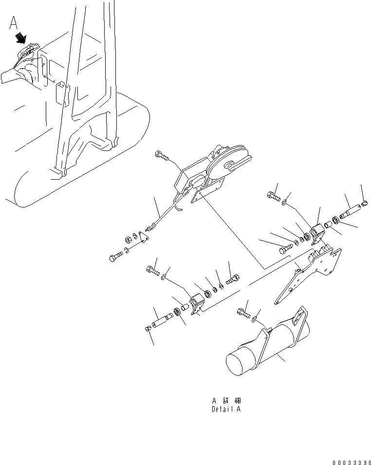 Pipelayers Komatsu / D155C-1 S/N 15686-UP (SA6D140-2 Eng. Installed)(d155c-3c) / MOMENT LIMITER ROLLER(#31578-)(330130 : T2223-02A0)