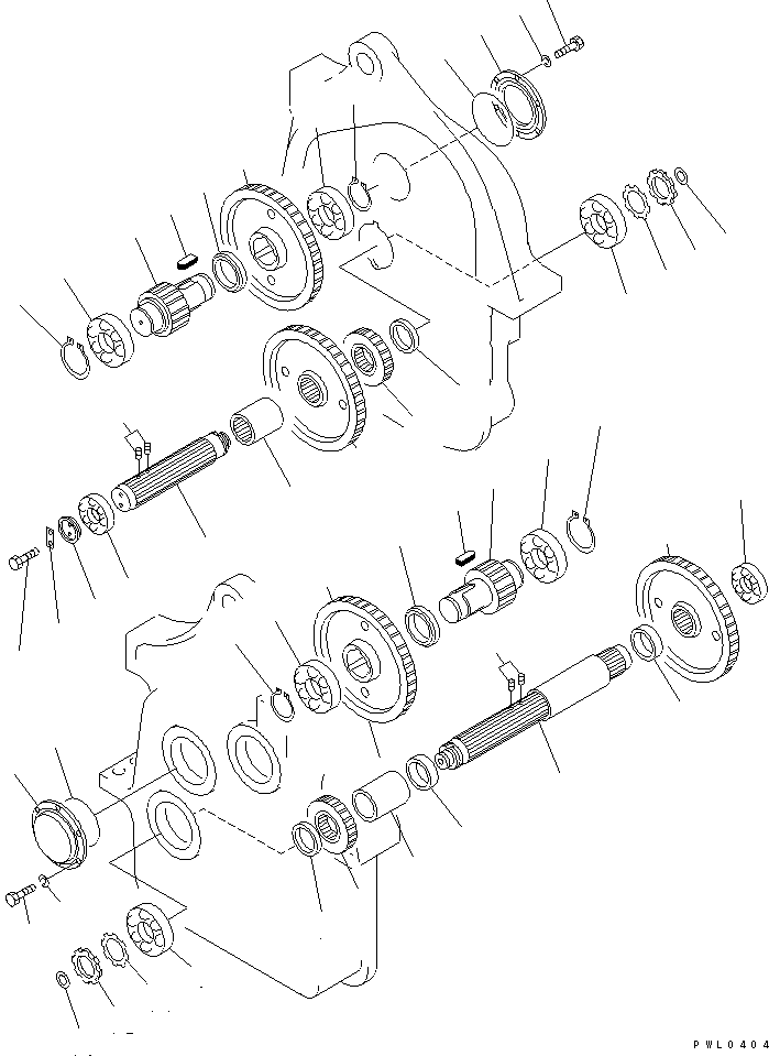 Pipelayers Komatsu / D155C-1 S/N 15686-UP (SA6D140-2 Eng. Installed)(d155c-3c) / WINCH (4/9)(330250 : T2240-04A0)
