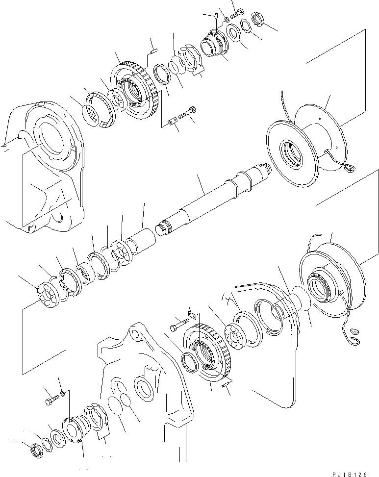 Pipelayers Komatsu / D155C-1 S/N 15686-UP (SA6D140-2 Eng. Installed)(d155c-3c) / WINCH (5/9)(330260 : T2240-05A0)
