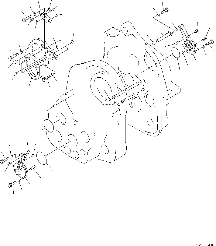Pipelayers Komatsu / D155C-1 S/N 15686-UP (SA6D140-2 Eng. Installed)(d155c-3c) / WINCH (8/9)(330290 : T2240-08A0)
