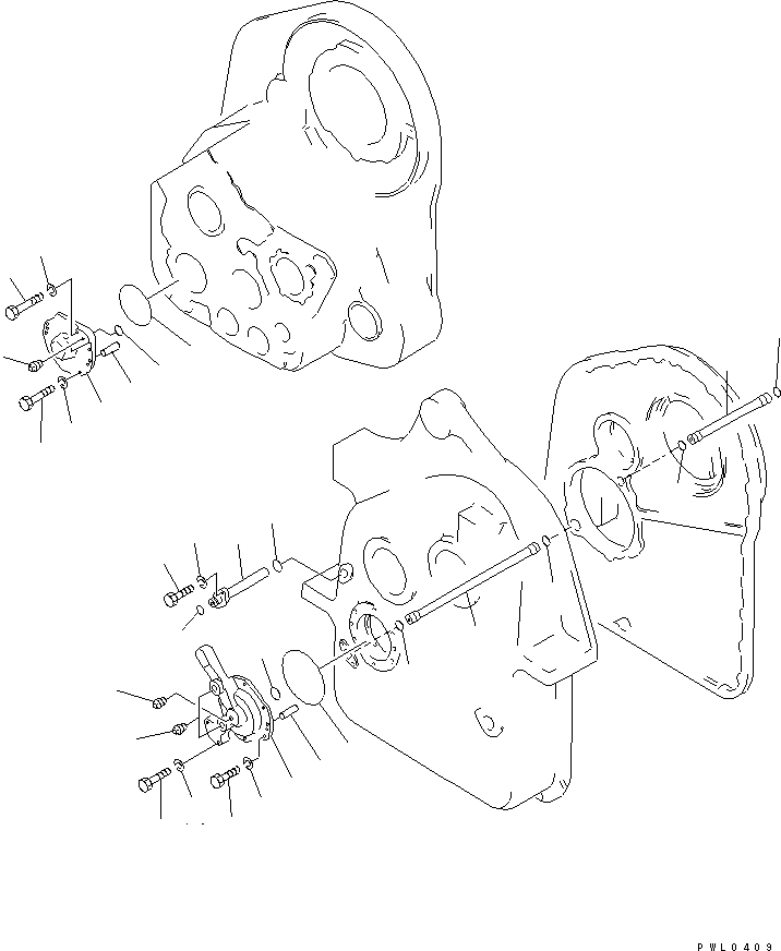 Pipelayers Komatsu / D155C-1 S/N 15686-UP (SA6D140-2 Eng. Installed)(d155c-3c) / WINCH (9/9)(330300 : T2240-09A0)