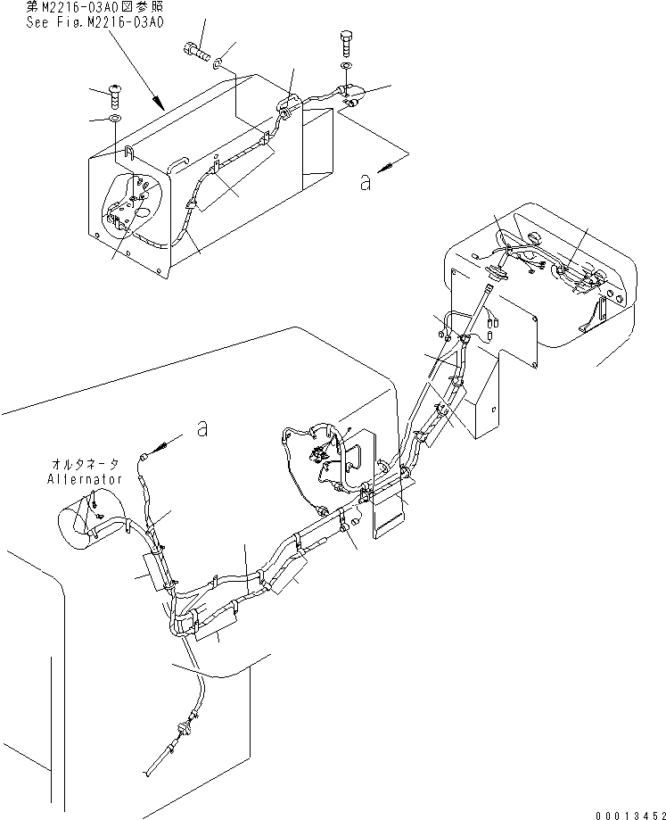 Pipelayers Komatsu / D155C-1 S/N 15686-UP (SA6D140-2 Eng. Installed (-50cent. Spec.))(d155c-4c) / ROCKET HEATER WIRING (FOR 140 ENGONE)(#31593-)(120040 : E0200-04A2)