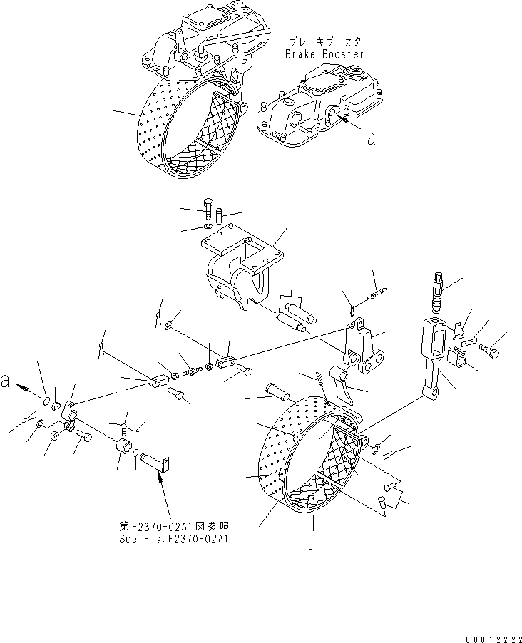 Pipelayers Komatsu / D155C-1 S/N 15686-UP (SA6D140-2 Eng. Installed (-50cent. Spec.))(d155c-4c) / BRAKE BAND AND LINKAGE (FOR 140 ENGINE)(#31593-)(150270 : F2370-01A1)