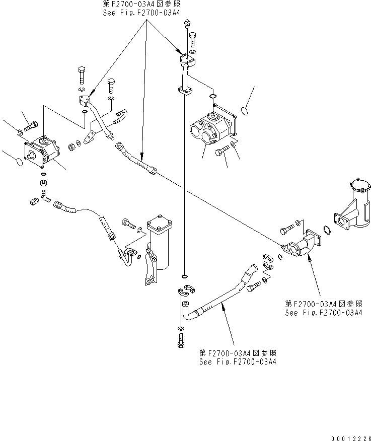 Pipelayers Komatsu / D155C-1 S/N 15686-UP (SA6D140-2 Eng. Installed (-50cent. Spec.))(d155c-4c) / POWER LINE PUMP (FOR 140 ENGINE)(#31593-)(150340 : F2660-01A1)