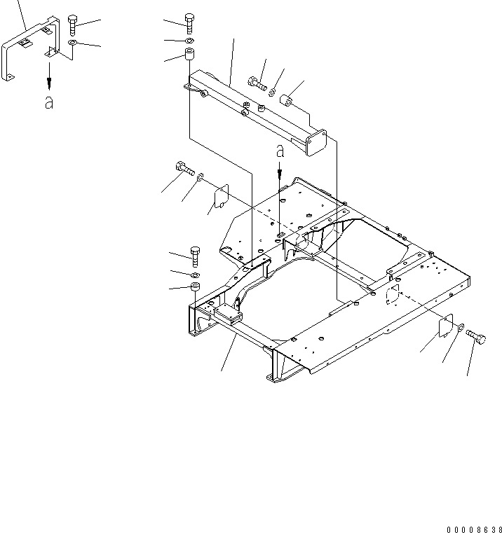 Pipelayers Komatsu / D155C-1 S/N 15686-UP (SA6D140-2 Eng. Installed (-50cent. Spec.))(d155c-4c) / FENDER (FOR 140 ENGINE)(#31586-)(270160 : M2210-01A1)