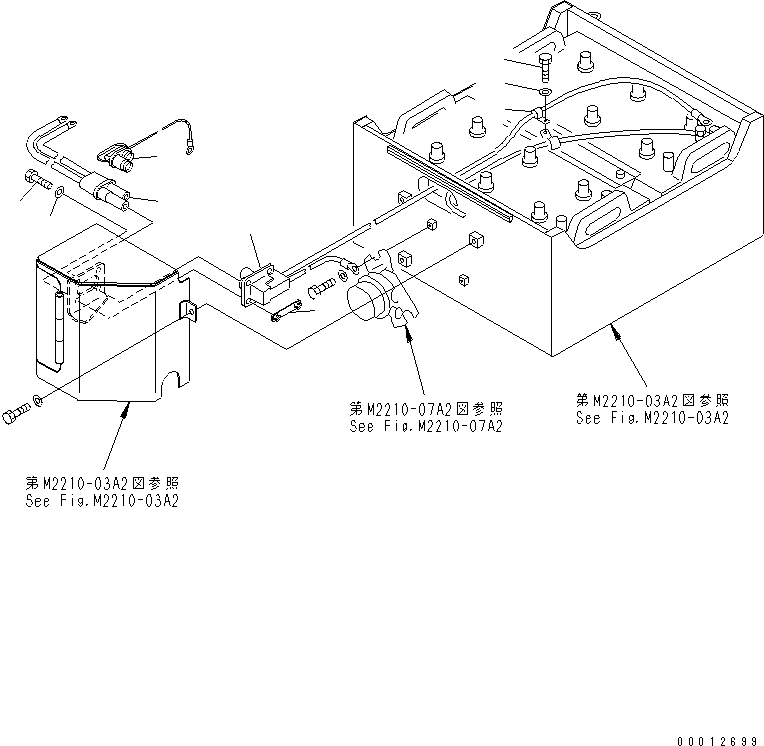Pipelayers Komatsu / D155C-1 S/N 15686-UP (SA6D140-2 Eng. Installed (-50cent. Spec.))(d155c-4c) / JUMP START (FOR 140 ENGINE)(#31593-)(270310 : M2210-15A2)
