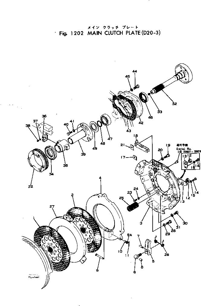 Bulldozers Komatsu / D20A-3 S/N 20007-UP(d20a-3c) / MAIN CLUTCH PLATE(060020 : 1202)