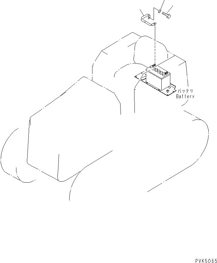 Bulldozers Komatsu / D20A-7-M S/N 78604-UP(d20a-7-r) / BATTERY WIRING(120100 : E0210-01A0)